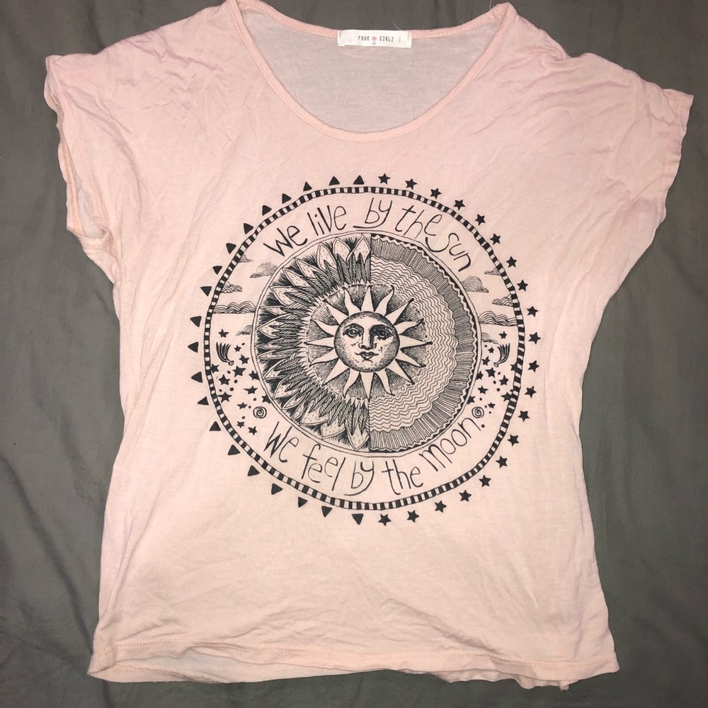 We Live by the Sun Baby Pink